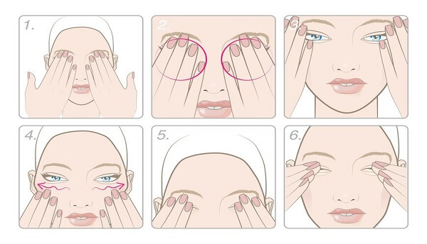 Áp dụng phương pháp massage mắt giúp sáng mắt
